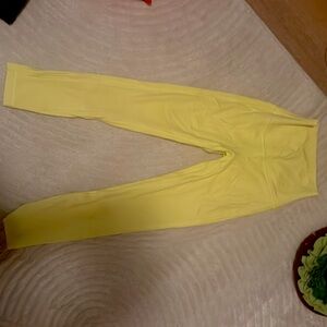 neon yellow Lululemon leggings